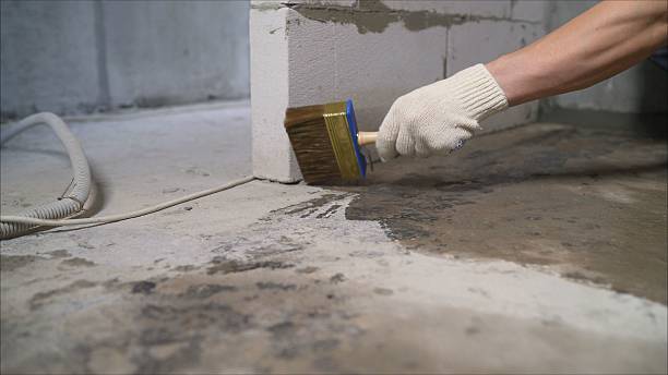 Crawl space vapor barrier installation in Hope, IN